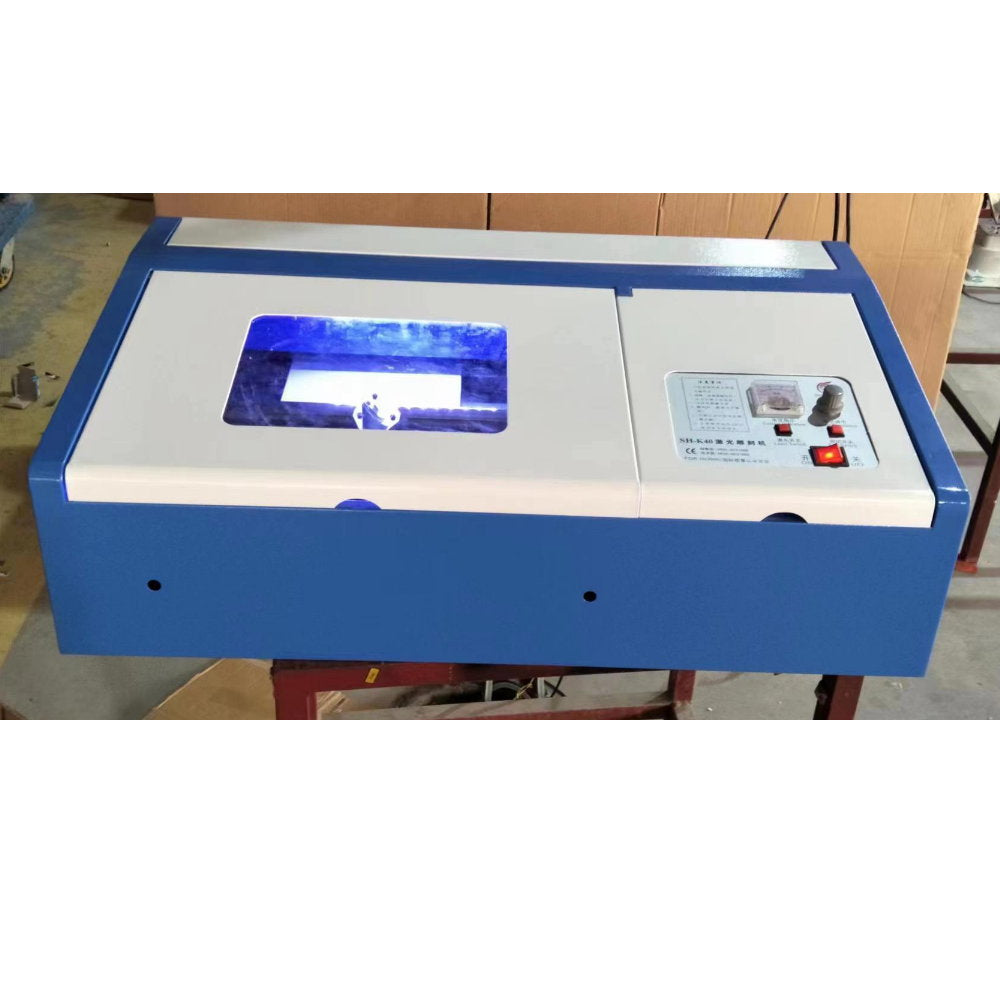 LS CNC laser CO2 grabadora cortadora 40W cama fija 20x30cm o$630000 madera goma acrilico cuero tela PVC papel (tanque de 80L)