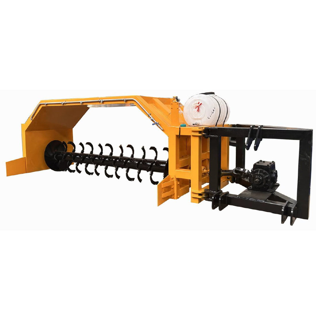 Mezcladora de compost para tractor #2.5m r17.5m residuos orgÃ¡nicos