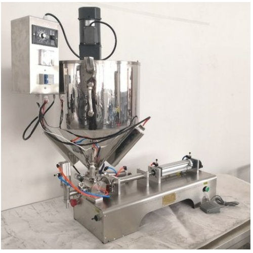 1 llenadora de piston neumatica con mezcladora y calentador 1000cc dosificadora r3m (apedido)