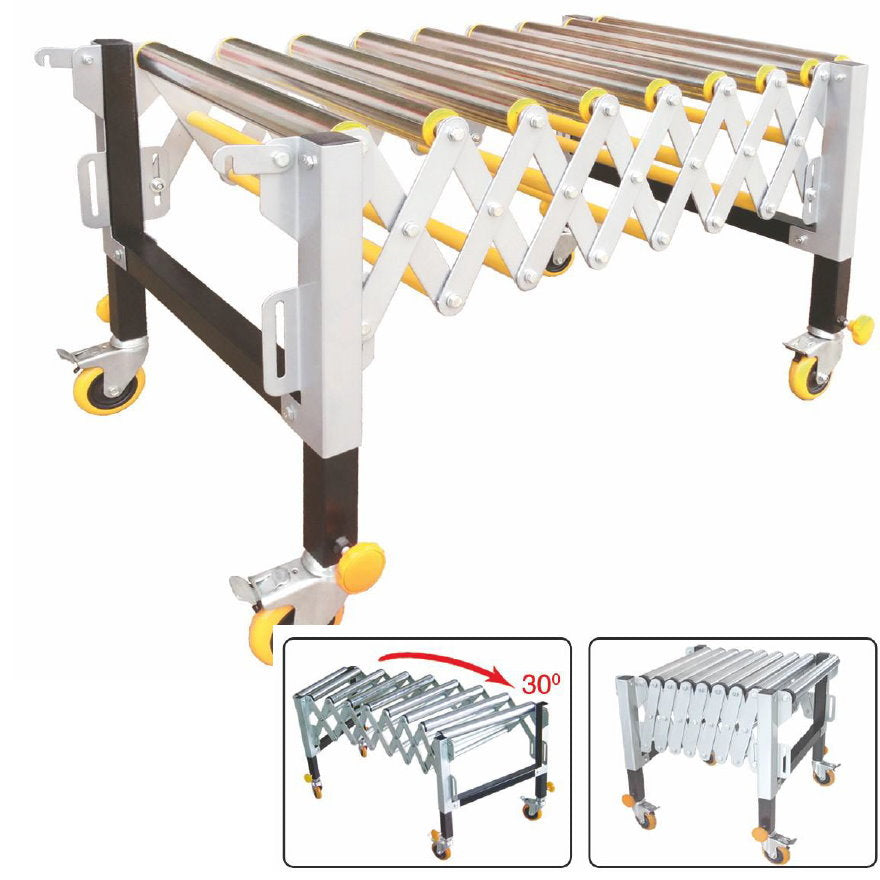 * Cinta transportadora flexible rodillos retractil 1.3x.6 m (sin precio) conveyor telescopico