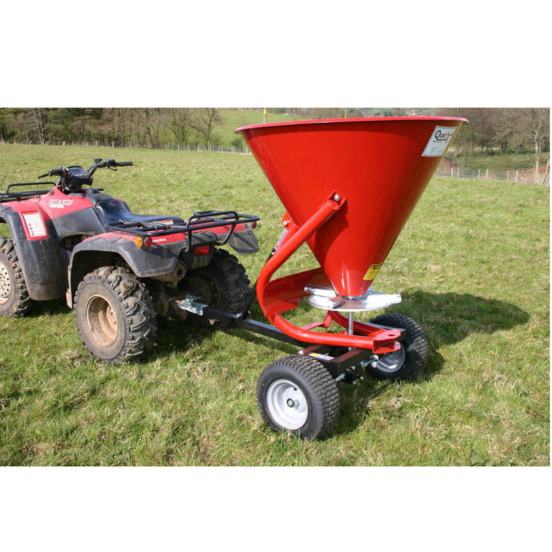 Carro abonador esparcidor ATV 260L $1001000 trompo tolva fertilizadora de arrastre tiro cuatrimoto (plastico)