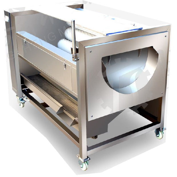 1 Lavadora cepilladora de papas industrial 1.5 meter 1200 kgh r3.92m (apedido) (frutas hortalizas moluscos)