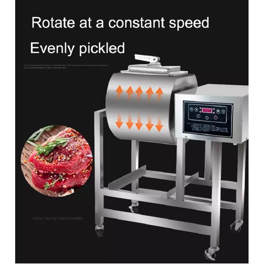 Maquina para marinar al vacio #45L r750 #60L r950 marinador tumbler masajeador (pollo carnes hamburguesa parrillada)